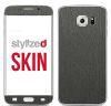 Stylizedd Premium Vinyl Skin Decal Body Wrap for Samsung Galaxy S6 Edge - Brushed Steel