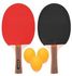 Generic 4-Piece Table Tennis Racket And Balls Set 30.0x20.0x5.0cm