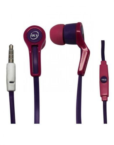 IKU Colorful CE200 Earphones with Mic – Purple