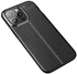 IPhone 14 Pro Cover , Carbon Fiber Litchi Pattern Case, Anti-Slip Case, Slim Shock Absorption Cover - Black