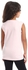Diadora Girls Cotton Printed Sleeveless T-Shirt - Pink