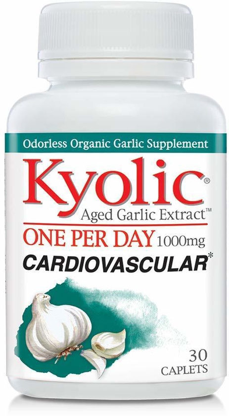 Kyolic Aged Garlic Extract One Per Day Cardiovascular Supplement, 30 Vegetarian Capsules