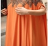 فستان برتقالي واسع