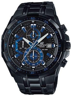 Edifice Watch for Men by Casio , Analog , Chronograph , Metal , Black , EFR539BK-1A2
