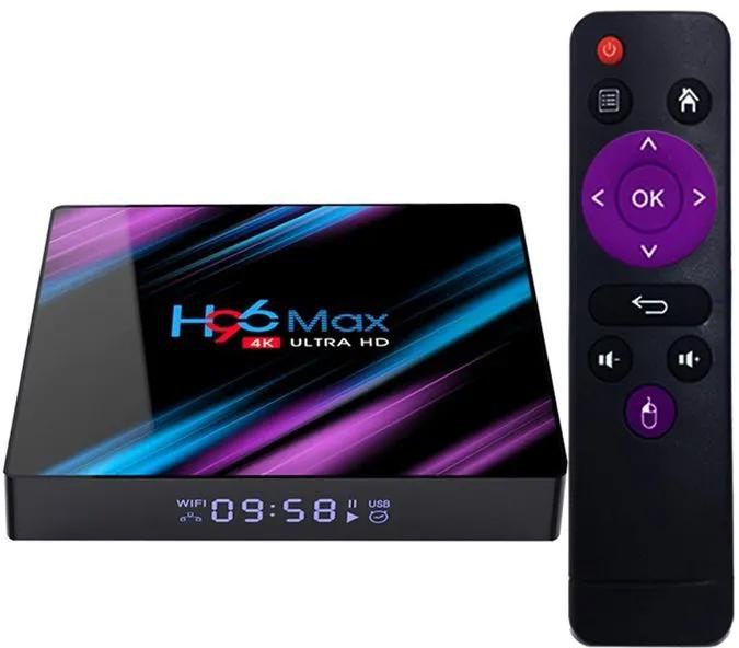 H96 Max 4K Ultra HD Android 10 TV Box 4GB-RAM 32GB-ROM