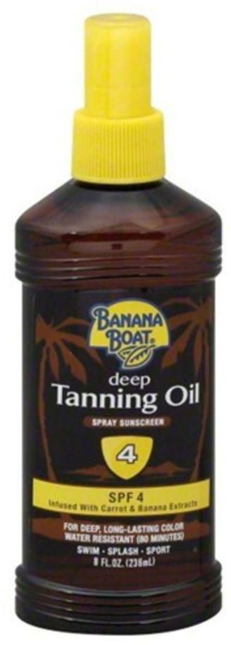 Banana Boat Deep Tanning Oil SPF 4 With Coconut Oil - 236ml