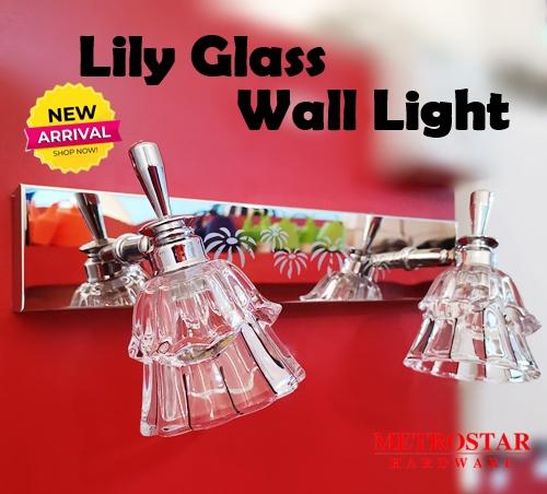 Metrostarhardware Lily Glass Wall Light (Warm White)