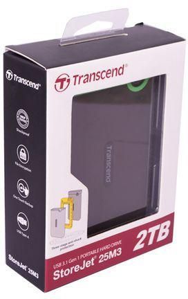 Transcend 2 TB StoreJet 25M3 USB 3.1 EXTERNAL HARD DRIVE