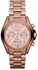 Michael Kors Women Bradshaw Mini Chronograph Watch MK5799  (Rose Gold)