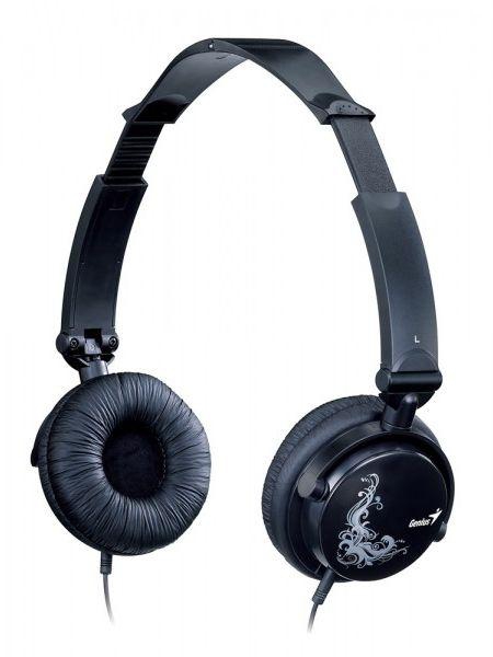 Genius HS-410F Foldable Headset With A Frilly Fee Black