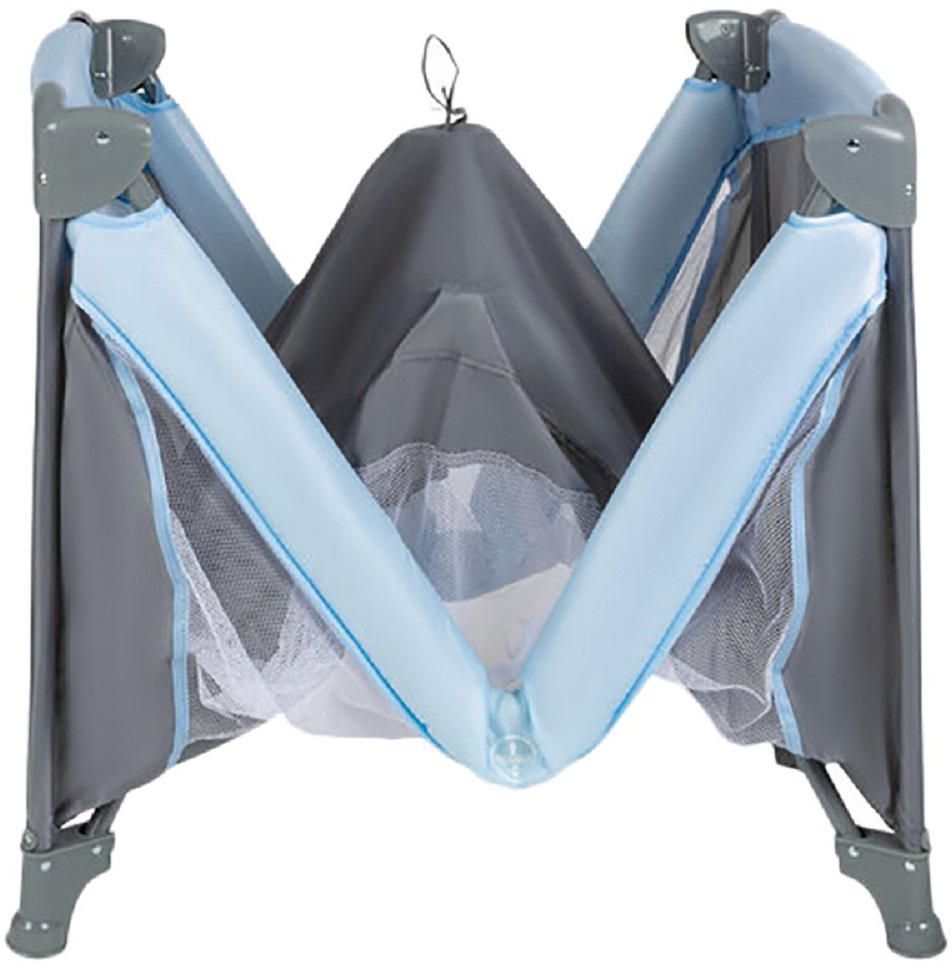 Bumble & Bird - 2 In 1 Travel Cot & Foldable Playpen - Grey- Babystore.ae