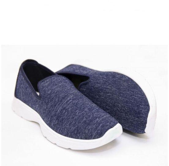 SHOES CLUB Canvas Slip-On Sneakers - Navy