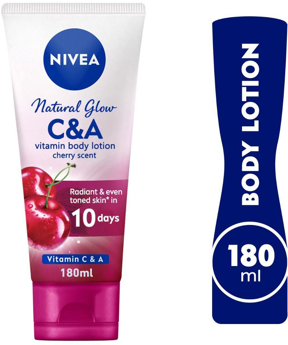 Nivea, Body Lotion, Vitamin C & A, With Cherry Scent - 180 Ml