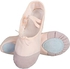 Jaffiust Girls Ballet Shoes Practice Ballet Shoes Dance Shoes Canvas Split Sole Ballet Shoes for Ladies, Children, Toddlers (Size 24, Leather Head, Light Pink)