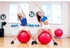 65cm Balance Stability Pilates Ball for Yoga Fitness Exercise With Air Pump Red