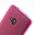 High Glossy Surface Matte Inside TPU Gel Case for HTC One M7 801e - Rose