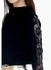 FabAlley Lace Sleeves Sassy Shirt Black Medium