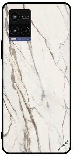 Protective Case Cover For vivo Y21 Cracked Marble Pattern Classic