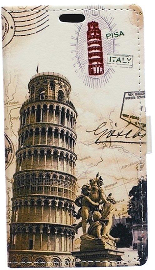 Leaning Tower of Pisa Flip PU Leather Wallet Case for Huawei Ascend P8