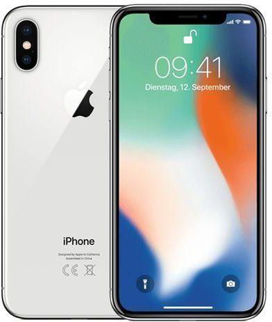 Apple Iphone X 64gb Silver With Free Pouch And Tempered Glass