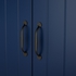 SKRUVBY خزانة مع أبواب - أسود-أزرق ‎70x90 سم‏