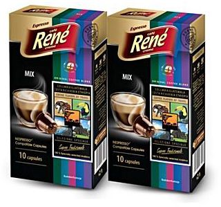 Café René Mix Espresso Coffee Capsule - Pack of 2
