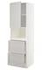 METOD / MAXIMERA خزانة عالية لميكروويف مع باب/درجين, أبيض/Ringhult أبيض, ‎60x60x200 سم‏ - IKEA