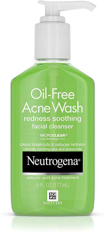 Oil Free Acne Wash Redness Soothing Facial Cleanser 6 Fluid Ounce