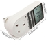 ABS White 12/24 Hour 230V LCD Digital Electronic Plug-in Programmable Timer Switch Socket