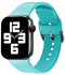 Warable Devices Accessories - Stylish DIY Silicone Strap For ÁƤƤŁé Watch 3 4 5 6 SE band 40mm 44mm 38mm 42mm Smártwátch wristband Sport bracelet íwátch serie (15-Teal or ML)