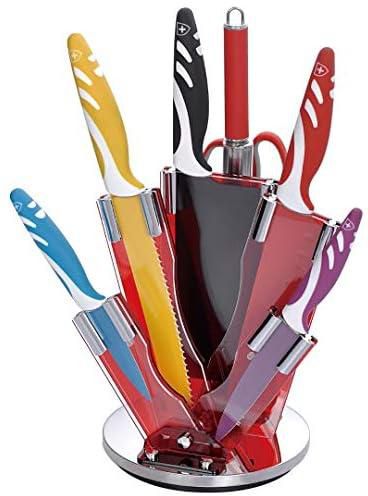 Royalty Line Non-Stick Coating Knife, 8 Pcs - Multi Color