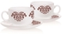 LUMINARC Coffee Cups with a Plate Set 6 Pieces Arcopal Q5487
