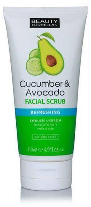 Beauty Formulas Cucumber & Avocado Facial Scrub X 150 Ml==