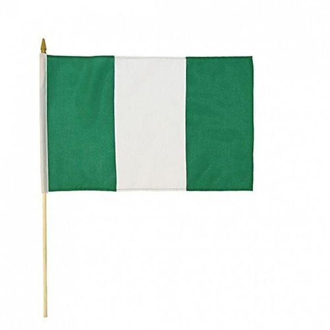 Nigeria Hand Flag With Pole 5Pieces