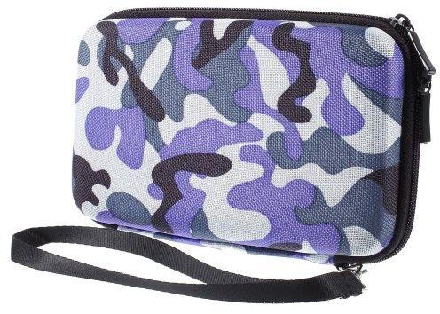 All Mobiles CamouflagePurple Waterproof Zipper Bag - Multicolor