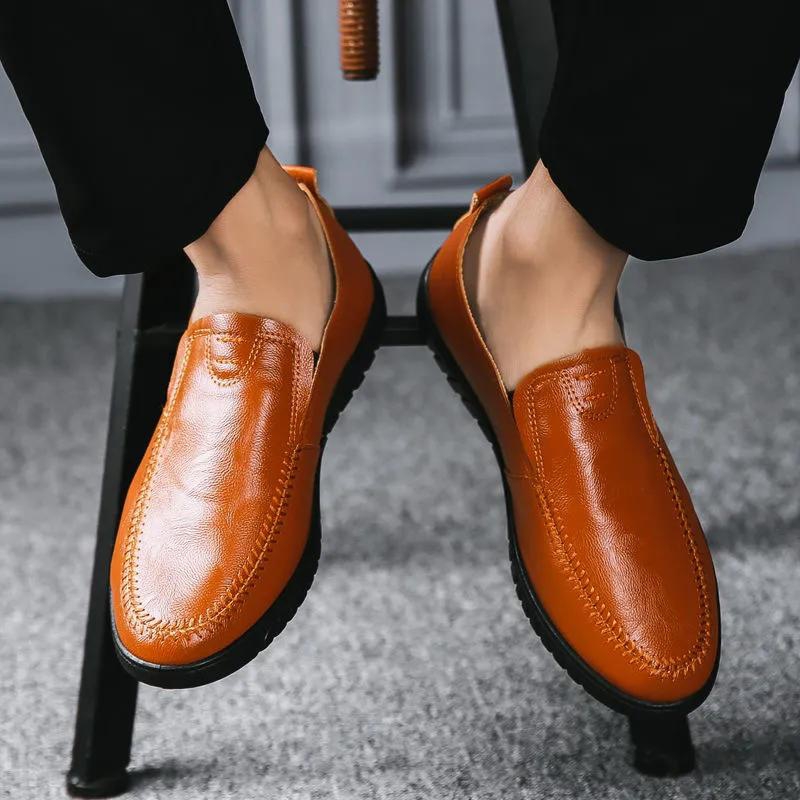 New Arrival Comfortable Oxfords Business Men's Shoes Fashion Mens Casual Loafers Driving Shoes Men Party Slip-Ons