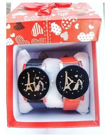 Fashion 2 In 1 Couples Wrist Watch-FREE Gift Box