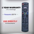 Panasonic Smart TV Remote Control Netflix Buttons (Black)