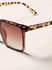 SHEIN SHEIN-Leopard Frame Sunglasses With Case-3073