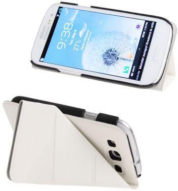 Horizontal Flip Leather Case Cover with Holder for Samsung Galaxy SIII S3 i9300 (White)