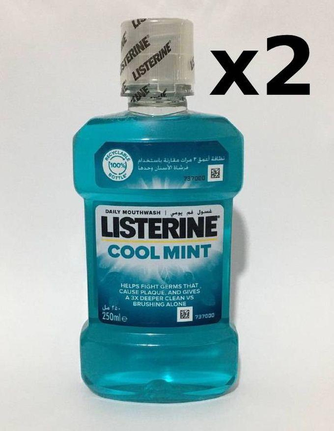 Listerine Cool Mint Mouthwash 250 Ml - 2pcs