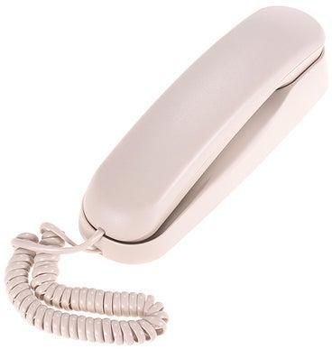 Mini Fixed Landline Bank and Other Call Center Telephone Off White