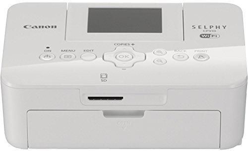 Canon Selphy CP910 Portable Wireless Compact Color Photo Printer White
