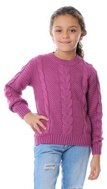 Ted Marchel Round Neck Knitted Pullover - Orchid