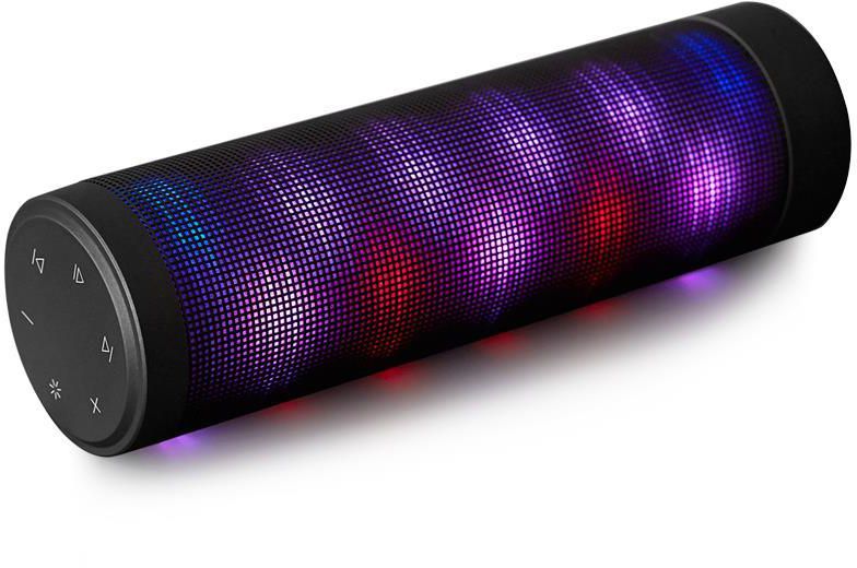 AOSDER Hip-Hop LED Colorful Portable Lights Speaker Bluetooth 4.0 Portable Speaker Support AUX Input  Built-in Microphone Black