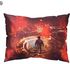 Boy Printed Pillow Cushion Cover Red/Yellow