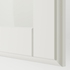 TYSSEDAL Door with hinges - white/glass 50x229 cm