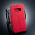 DG.MING Retro Oil Side Horizontal Flip Case For Galaxy S10 E, With Holder & Card Slots & Wallet (Red)