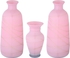 Get El Dawlia Glass Vase Set, 3 Pieces - Rose Gold with best offers | Raneen.com