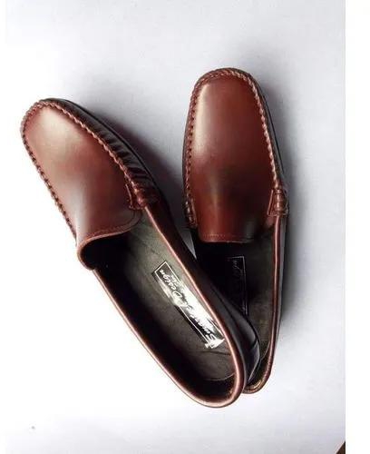 men`s formal pure leather lofas shoes